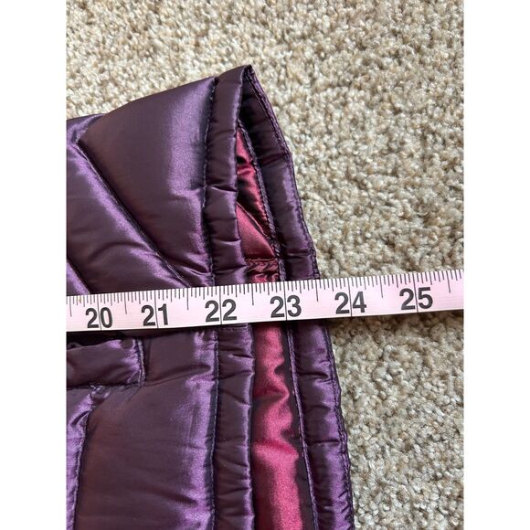 Bernardo Packable Goose Down Quilted Vest Women's S Purple Outdoor - Picture 11 of 11